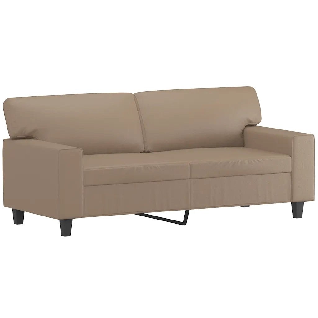 Divano a 2 Posti-Sofa 2 Posti Cappuccino 140 cm in Similpelle 961916