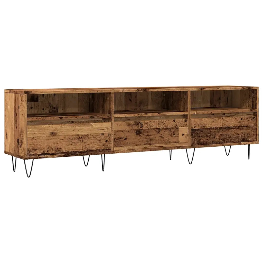 Mobile Porta TV-Mobile per TV-Credenza TV Legno Antico 150x30x44,5 cm Legno Multistrato 591124