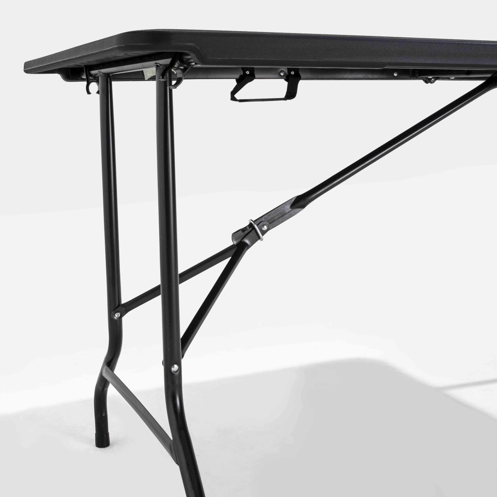 Oviala - Tavoli pieghevoli neri da 180 cm - set da 10