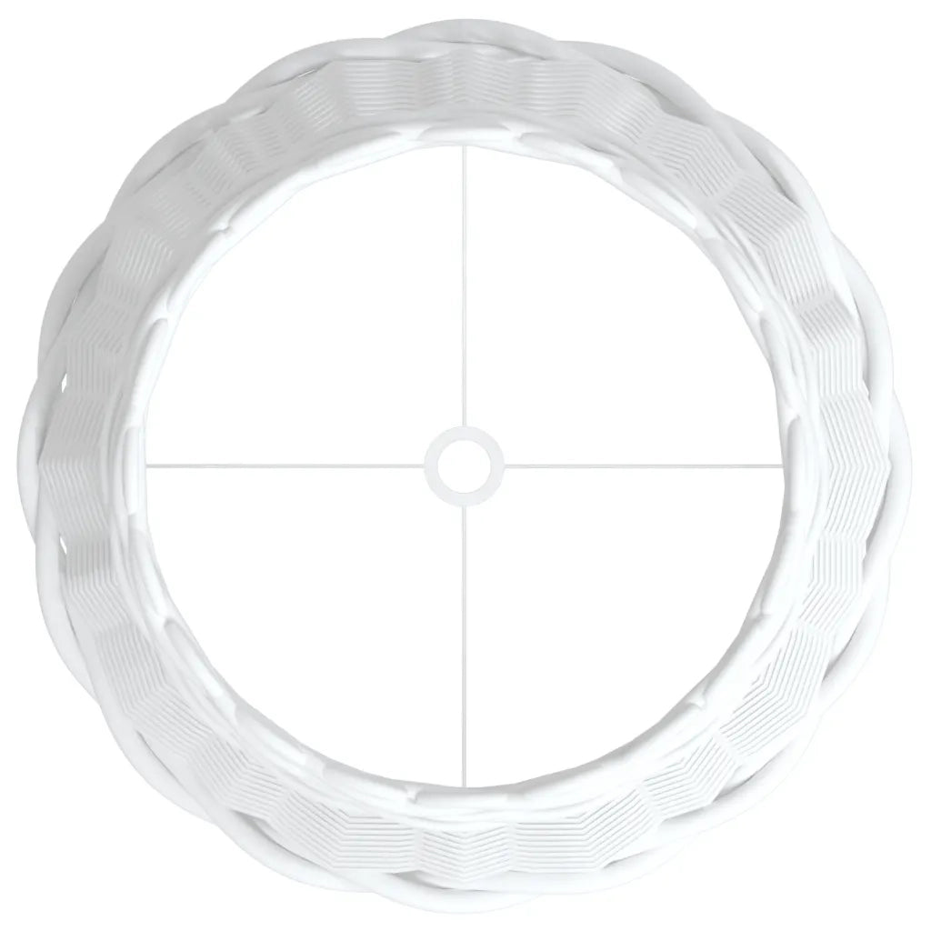 vidaXL Paralume Bianco Ø30x20 cm in Vimini