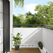 Paravento da Balcone Bianco 90x800 cm 100% Poliestere Oxfordcod mxl 114040