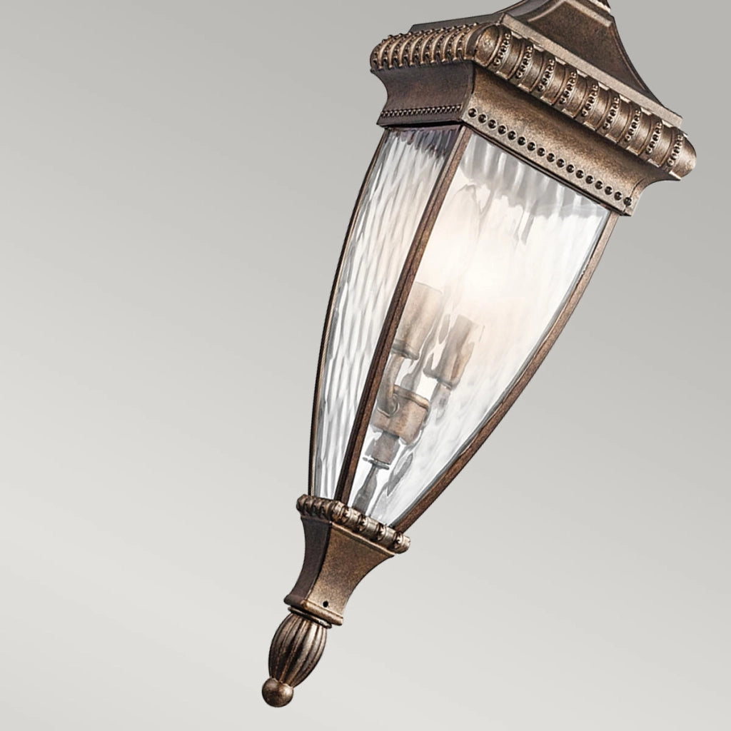 Lampada sospesa esterna Venetian Rain bronzo E14 Kichler