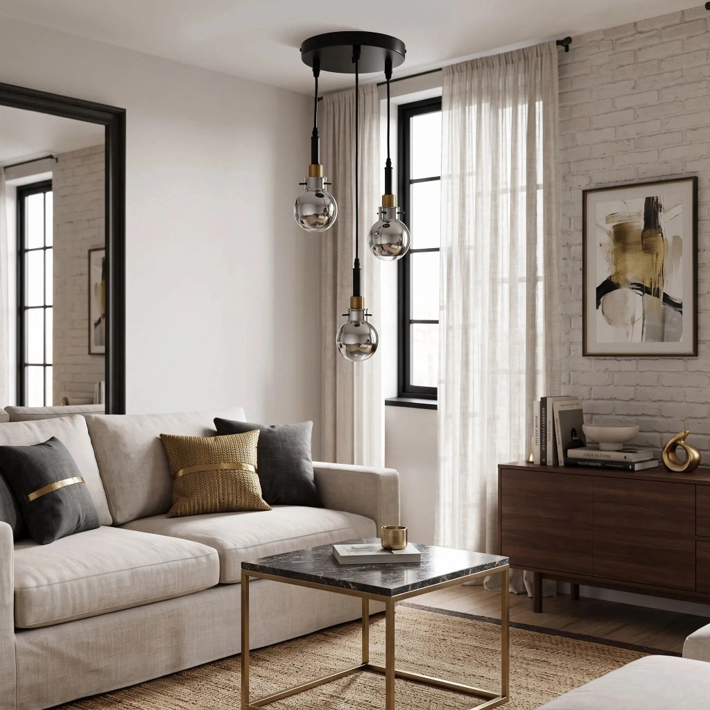 Lampada APP1125-3CP Black Gold