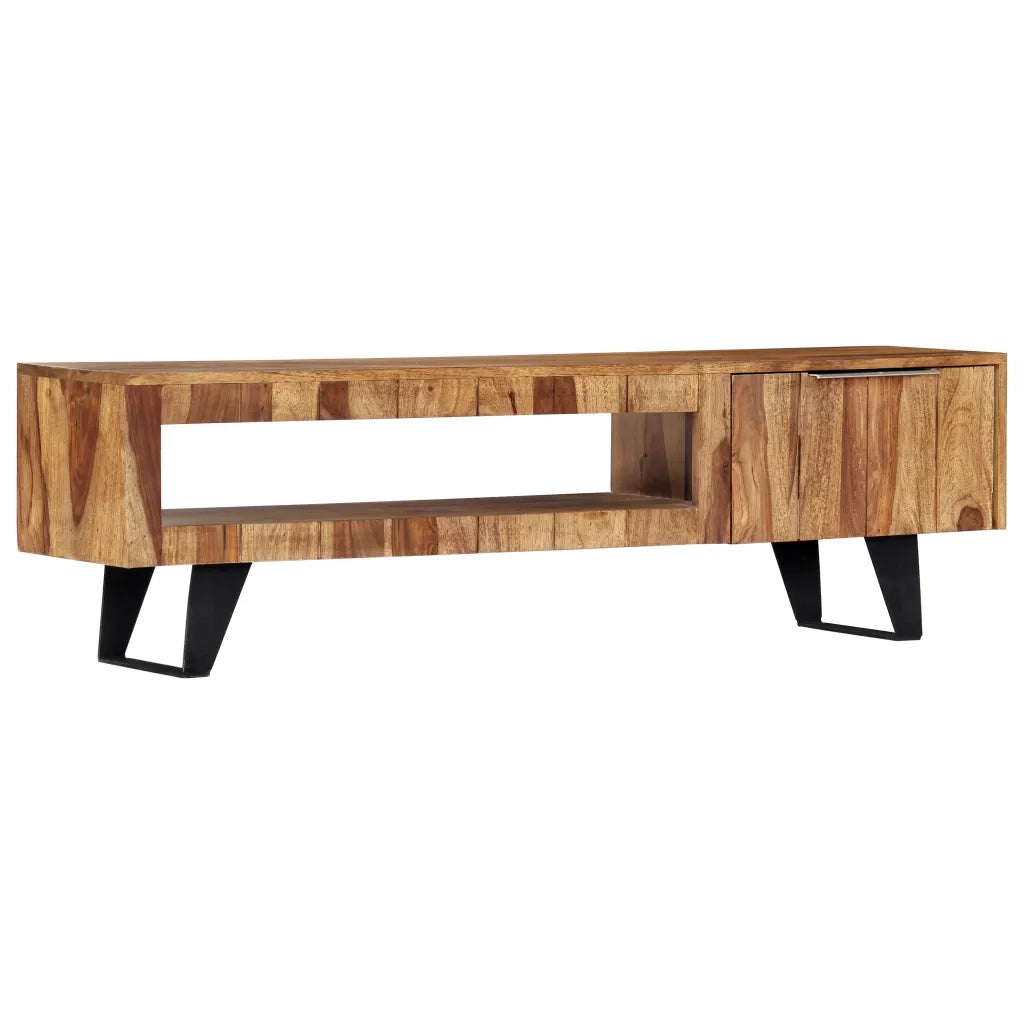 Mobile Porta TV 140x30x40cm in Legno Massello di Acacia 247980