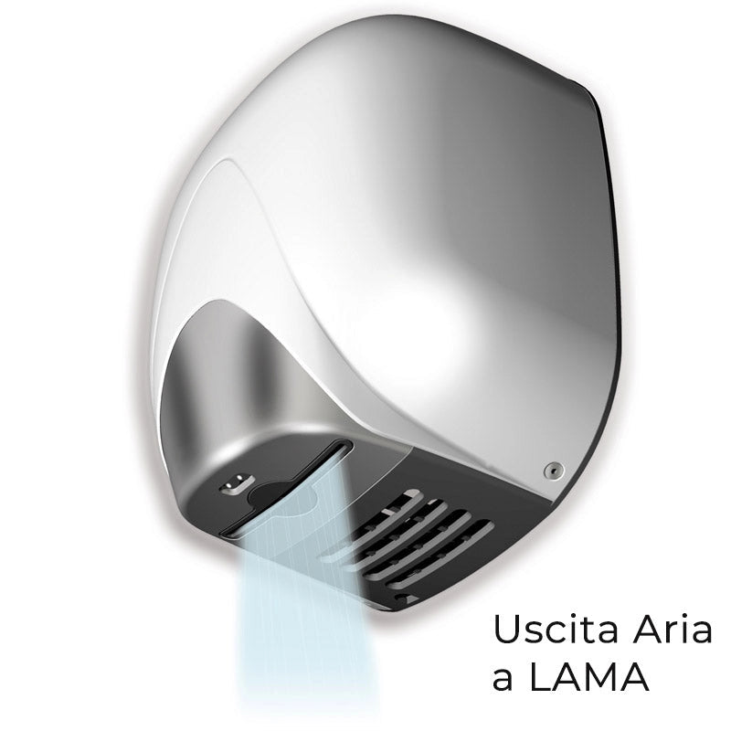 Asciugamani Elettrico con Fotocellula 1100W Vama Ecoflow ABS 1100 HOT Bianco