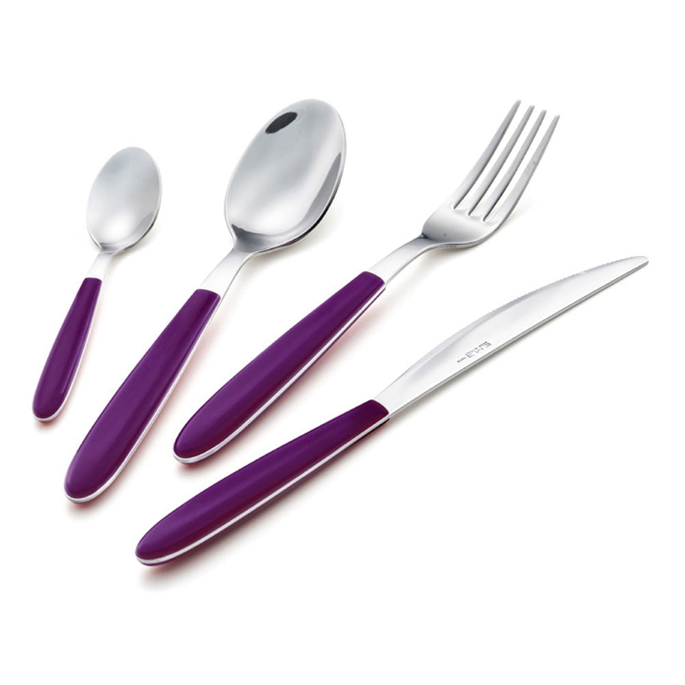 Servizio Set di Posate 24 pezzi in Acciaio Inox Eme Vero Arancio 21