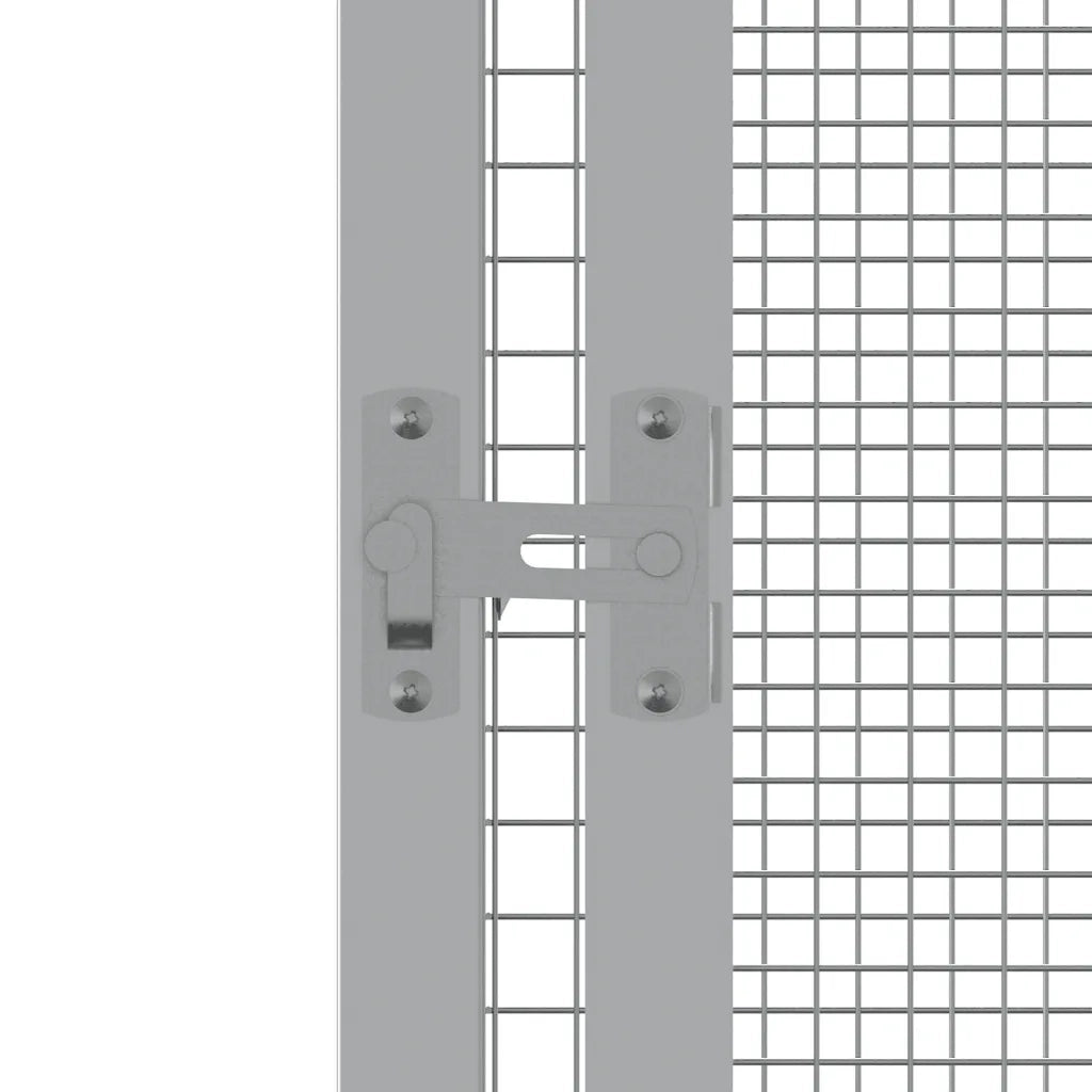 vidaXL Gabbia per Uccelli Antracite 111x107x211,5 cm Acciaio Zincato