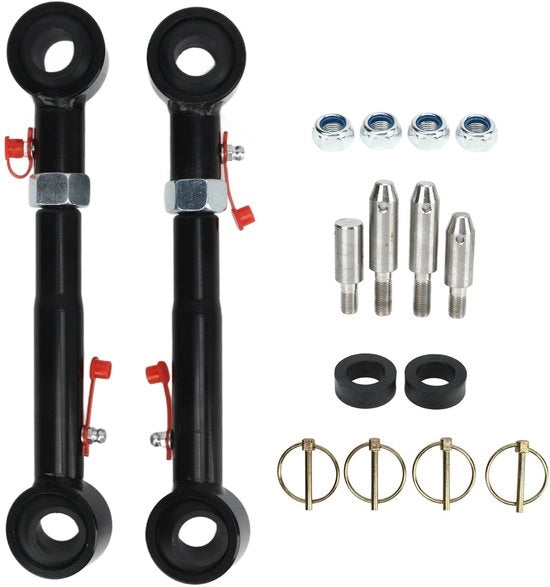 Barra di stabilizzazione smontabile in acciaio inox - Systeem di regolazione - Disconnessione rapida - Adatto per JK/JKS - 2 pezzi - Alta qualità - Barra di stabilizzazione