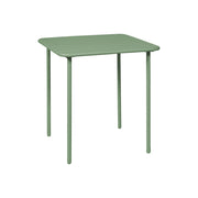 Tavolo da giardino in metallo 2 posti, 70cm, verde