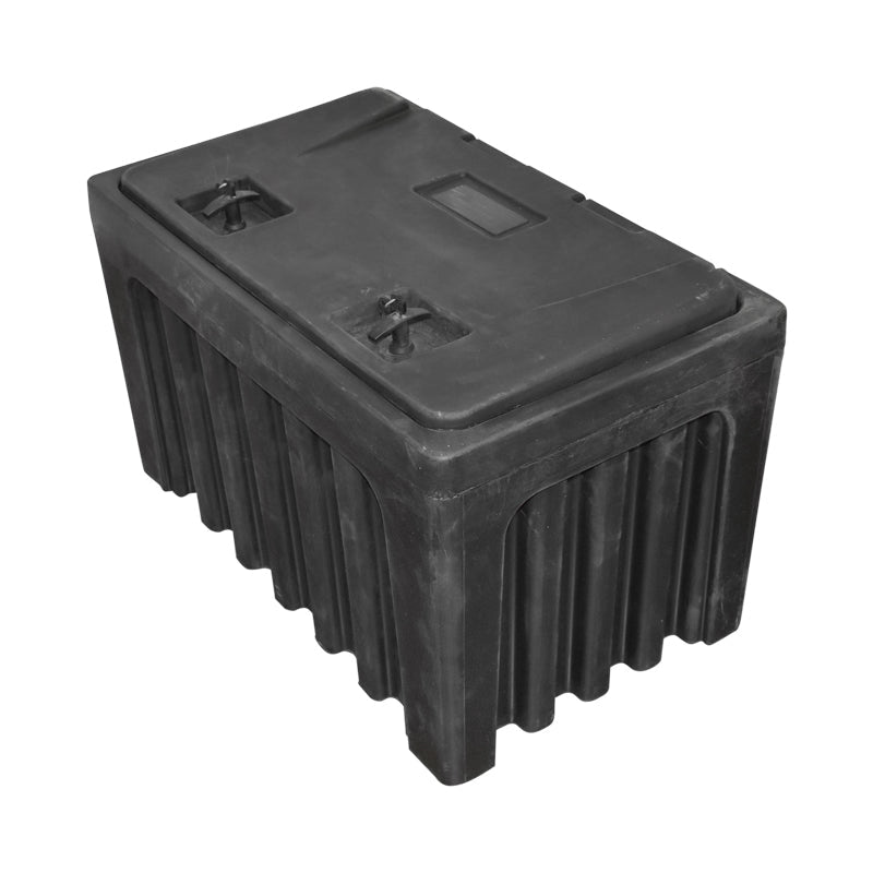 Cassetta per attrezzi senza supporto, in plastica nera 460x580x800 mm