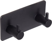Fissi magnetici in acciaio inox nero - 2 pezzi - Alta resistenza per bagno e cucina (senza perforazione)