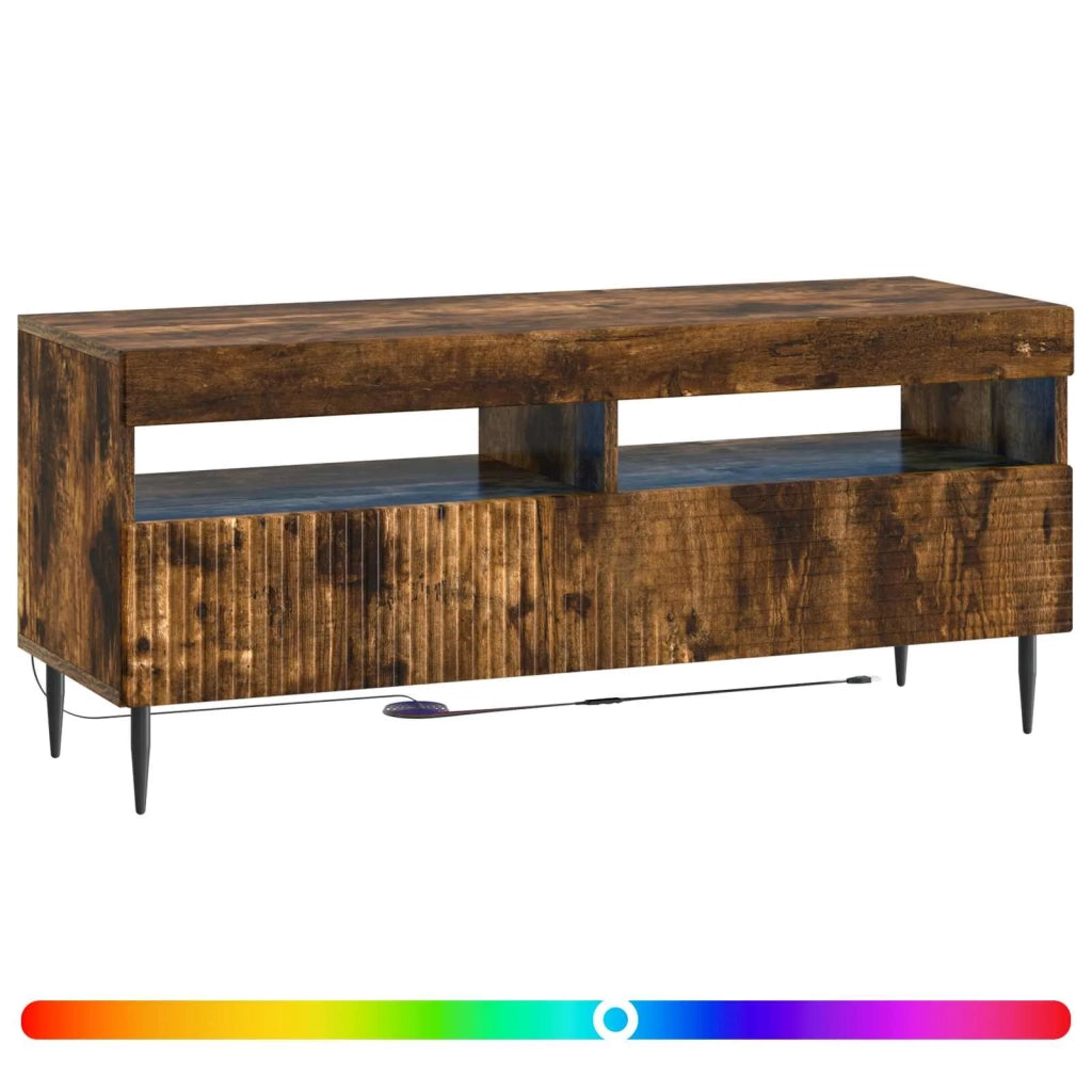 Mobile TV LED Rovere Fumo Legno ingegnerizzato 896990