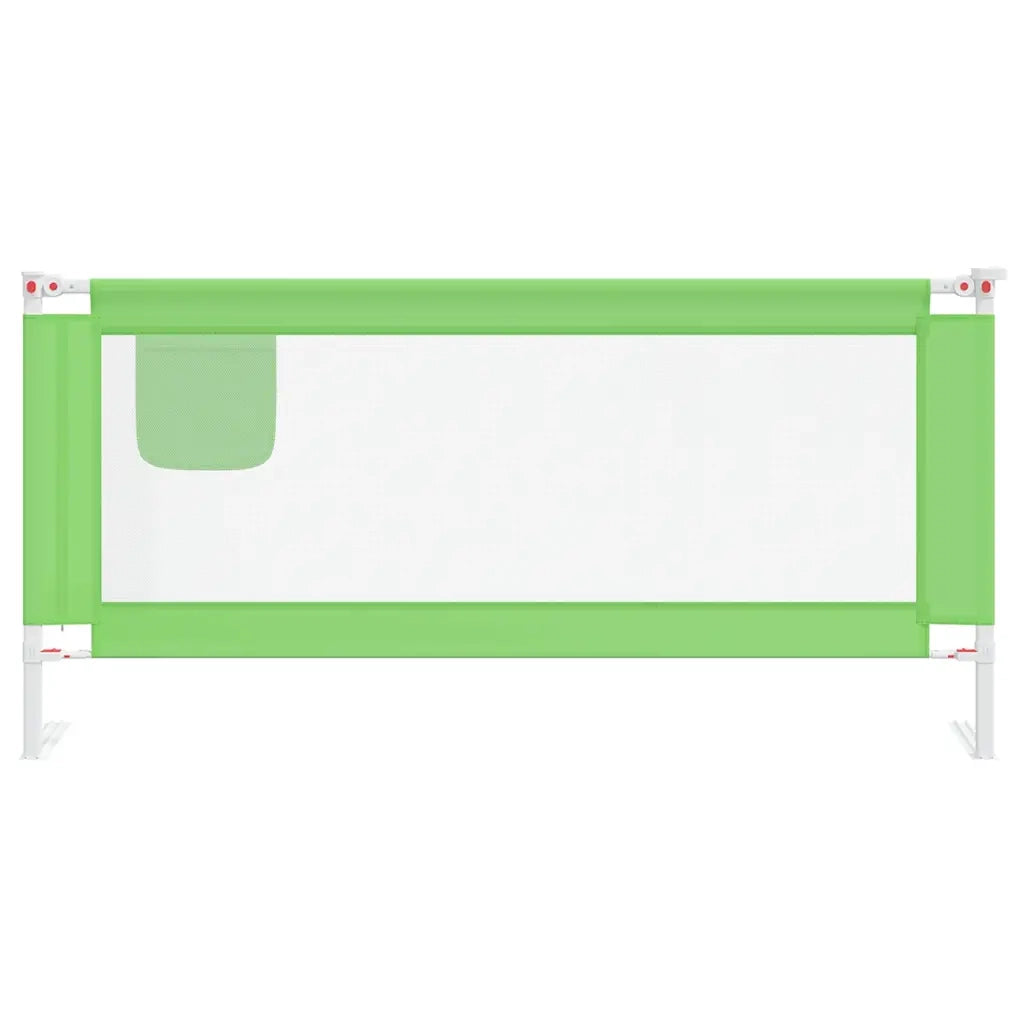 Sponda Letto di Sicurezza per Bambini Verde 190x25cm in Tessuto 10196