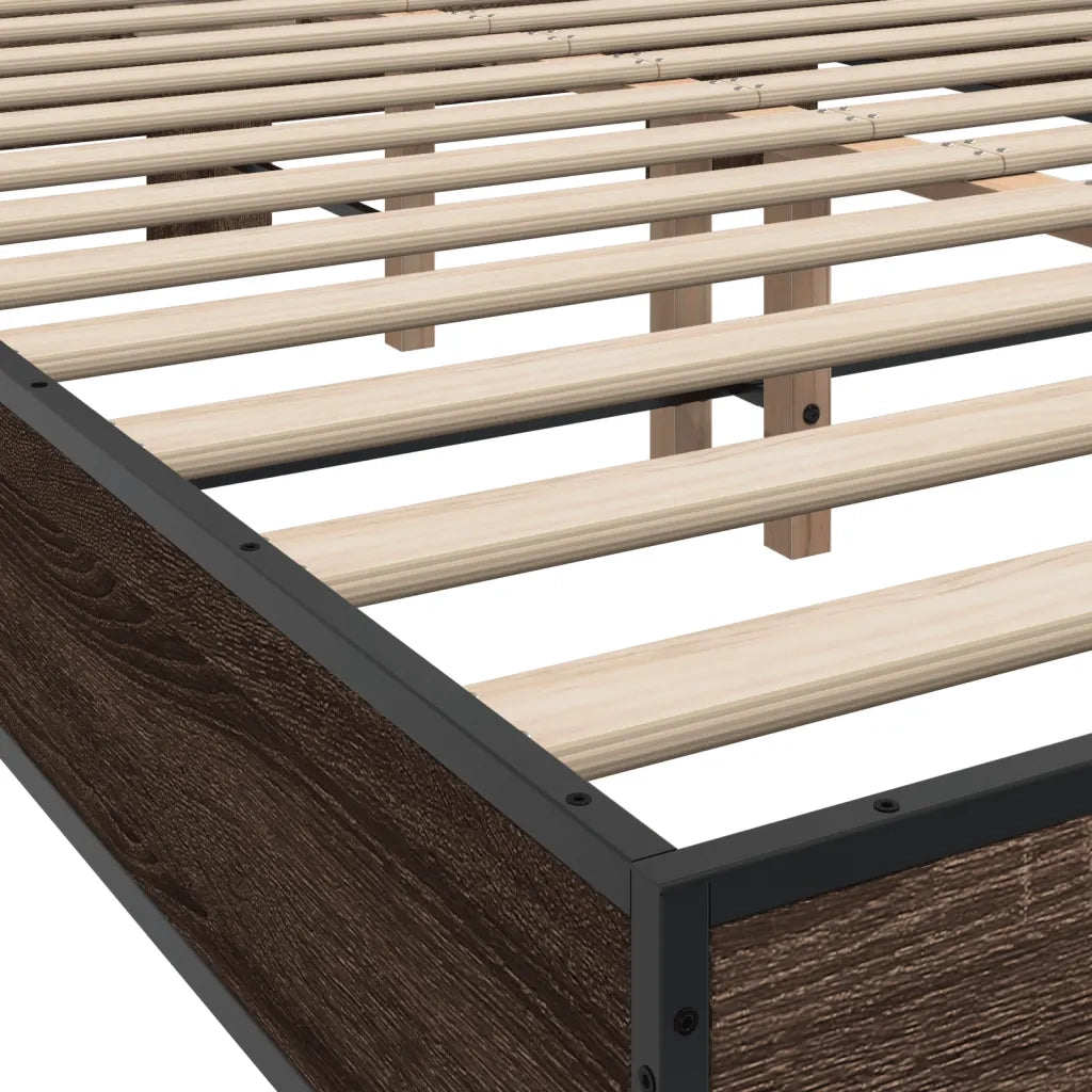 Giroletto Rovere Marrone 140x190cm in Legno Multistrato Metallo 3280116