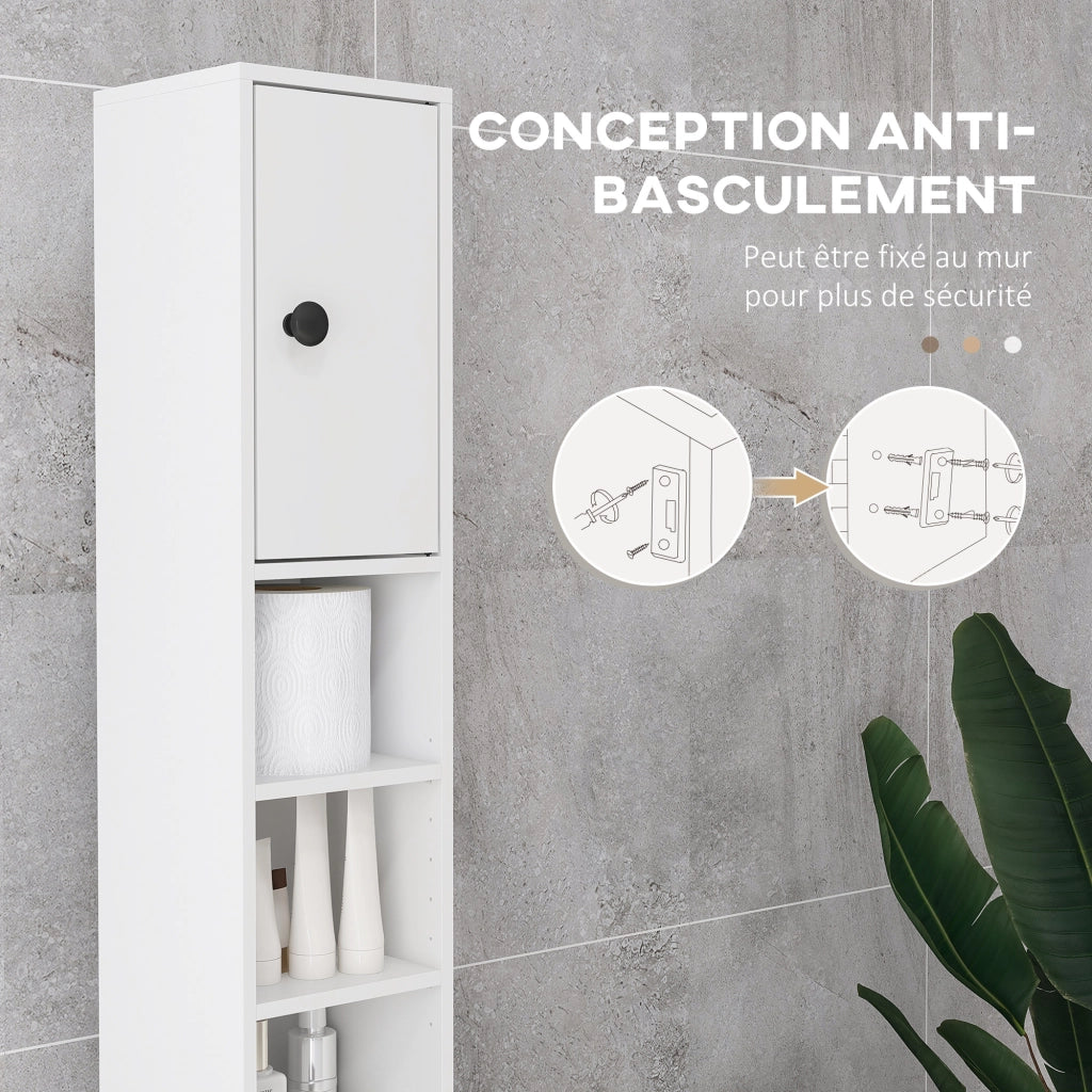 Armadio da bagno colonna ¨C zephmum ¨C 20x20x180 bianco