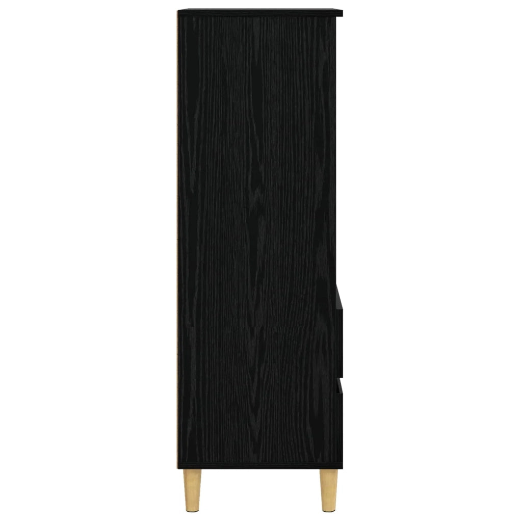 Credenza Rovere Nero 40 x 36 x 110 cm Legno ingegnerizzato 8009867