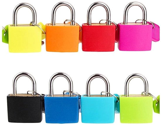 Sloti per bagagli 8 pezzi - Colorati - Impermeabili - Leggeri - Adatti a cassetti e carrelli