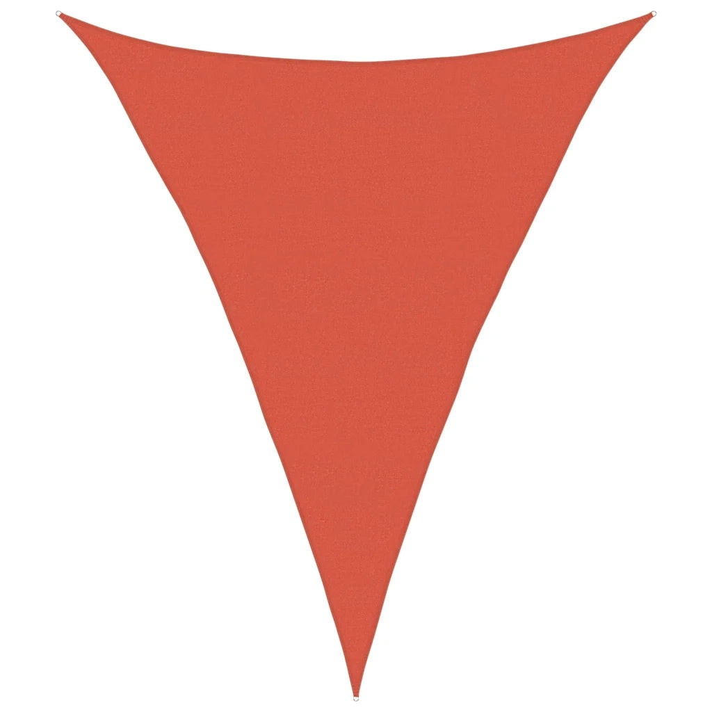 Vela Parasole 160 g/m² Triangolare Terracotta 5x6x6 m in HDPE 311373