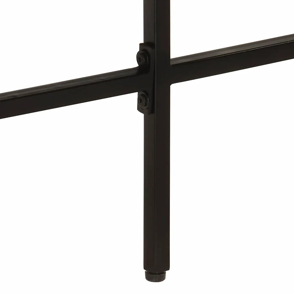 Scrivania 165x110x77 cm Legno Massello Mango Ferro