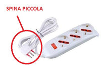 ROSI MULTIPRESA 3 PR.BIP. SCHUKO 10A BIANCA C/INTERR. ART.RS