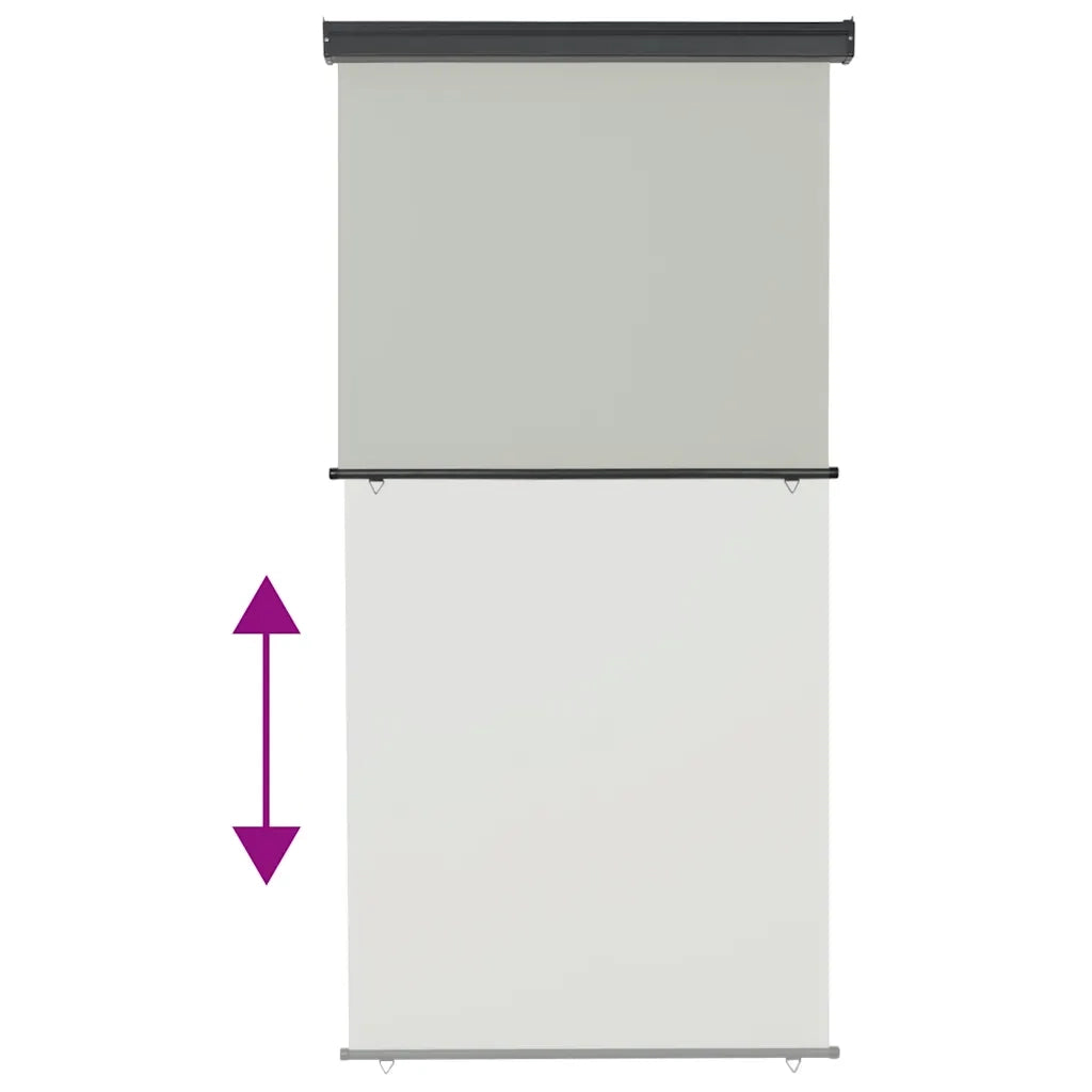 Tenda da Sole | Tenda laterale | Tendalino Laterale per Balcone 125x250 cm Grigio