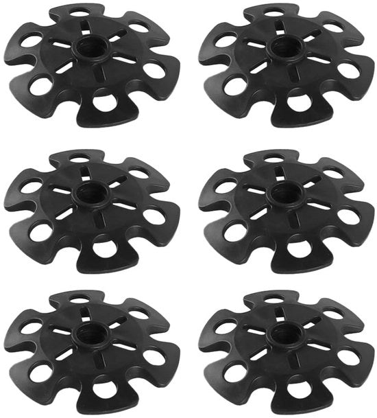 Accessori per bastone da trekking in gomma - Dischi antiscivolo - Protezione manico - Protezione piedi - Protezione da abrasione - Nero - 6 pezzi - Protezione bastone da trekking
