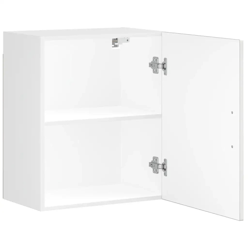 Pensili da Cucina 2 pz Porto Bianco Lucido in Legno Multistrato 854042