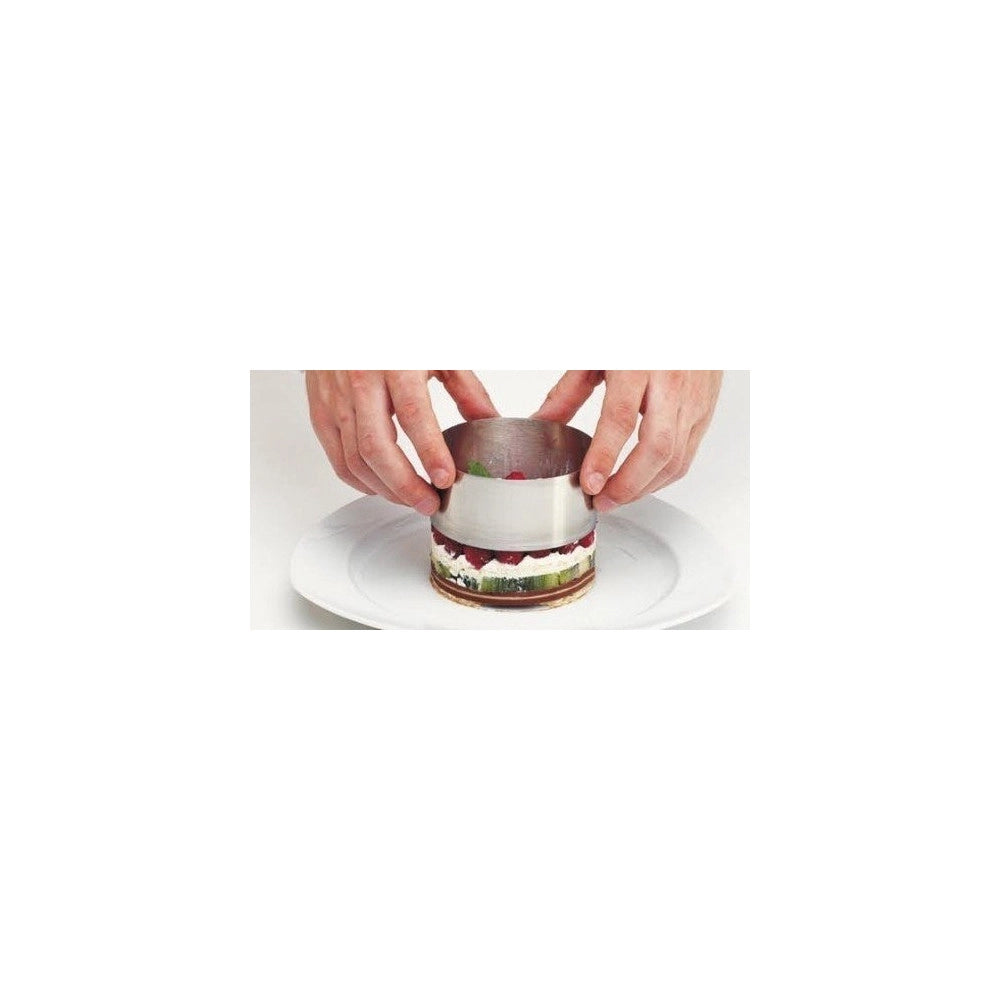 Trade Shop - 12 Pz Stampo Stampini Forma Per Dolci Pasta Anello Circolare 6 X 6 Cm Cucinare -