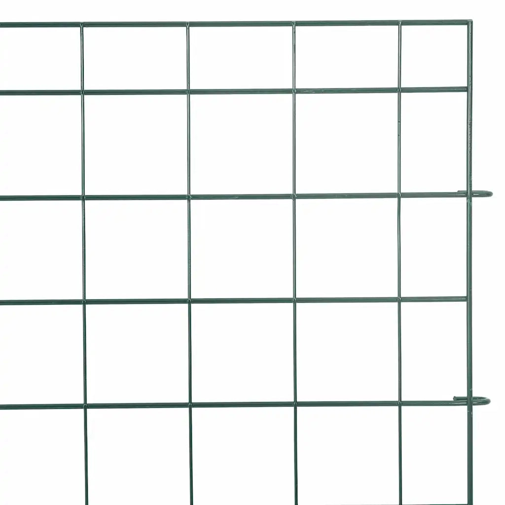 Set di Recinzione per Stagno 5 pz Verde 100 x 50 cm Acciaio