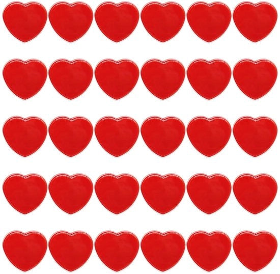 Magnetismo per lavagne, 30 pezzi Magnetismi forti per frigorifero Magnetismi per frigorifero Magnetismi mini Magnetismi piccoli Magnetismi forti per lavagna Magnetismi per lavagna scolastica Punti per lavagna (cuore, rosso)