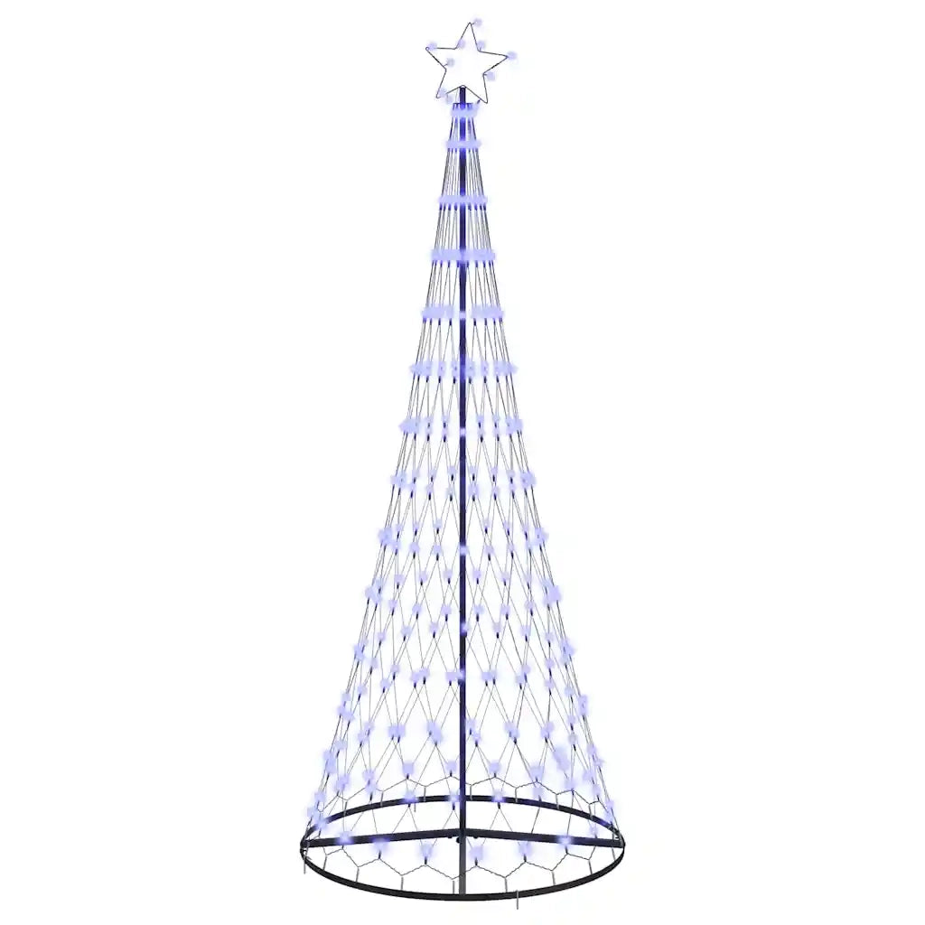 Albero di Natale LED con 295 LED Blu 250 cm Metallo