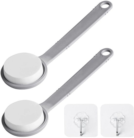 Doucheborstello Ergonomico - Applicatore di Lotion - Spazzola per la Pelle con Manico Lungo - Spazzola per la Pelle con Setole Lunghe - Facile da Pulire - Leggero