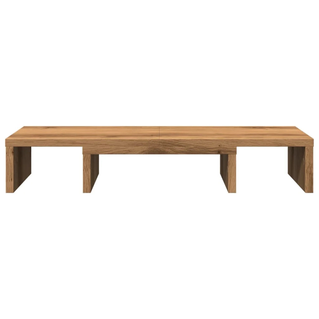 Supporto per monitor regolabile in legno ingegnerizzato fatto a mano per scrivania/tavolo marrone 02_0044964
