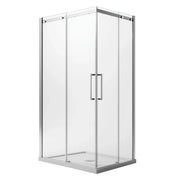 Box Doccia Rettangolare 80x100CM H200 Vetro Trasparente 8mm Sinistra con EasyClean mod. Prime Corner