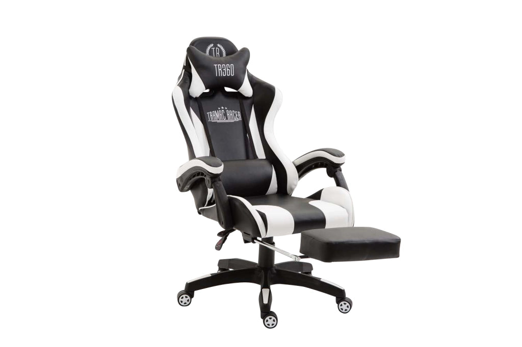 Poltrona gaming IGNITE in similpelle bianco/nero