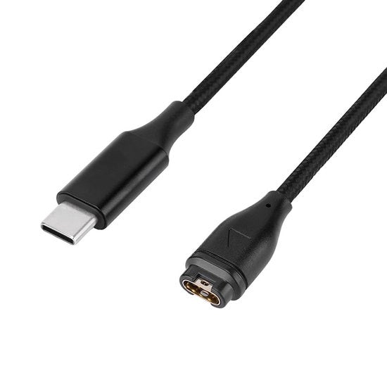 Caricatore USB-C - Sicuro e Rapido Ricarica - Per Orologi Ga-Rmin - Cavo di Ricarica - Stazione di Ricarica - Compatta e Portatile - Adatto per Orologi...