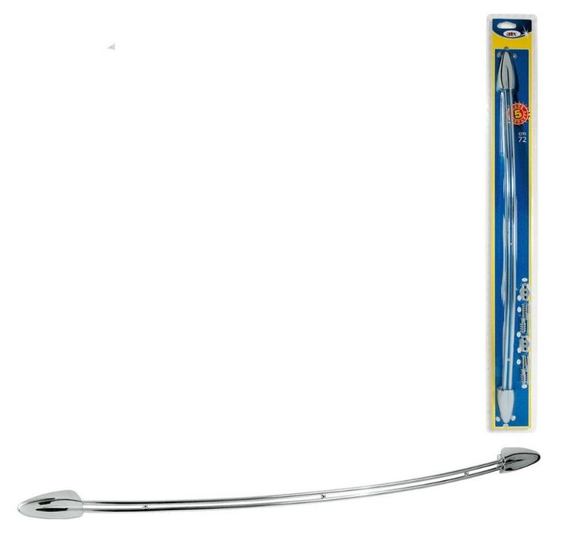 Barra portasciugamani da parete Glaciar cromato 72 cm