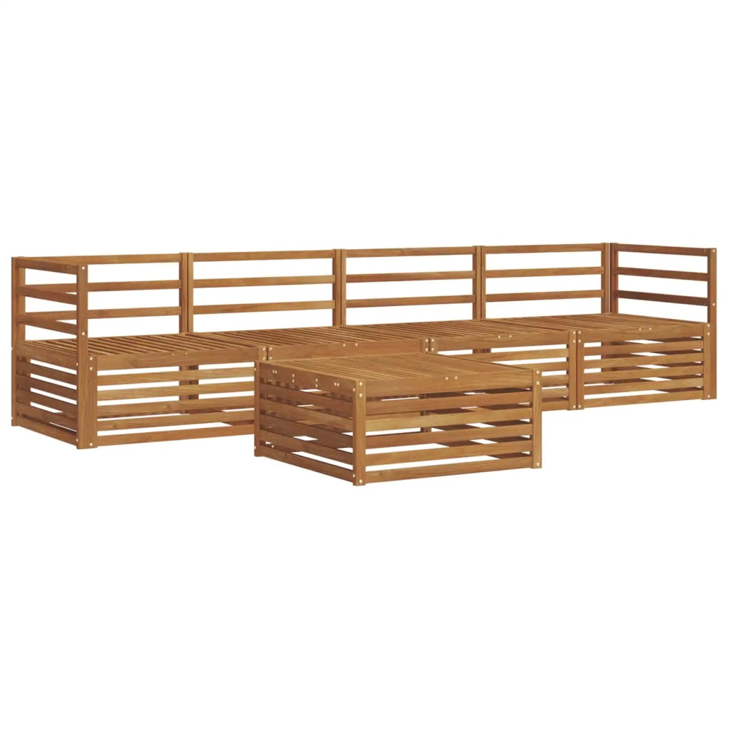 Set di divani da esterno 5 pcs Naturale
