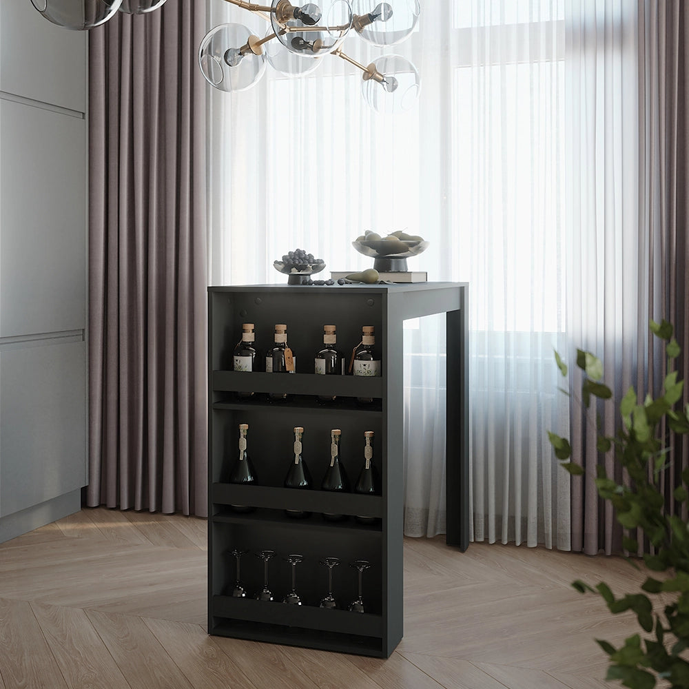 Vicco Tavolo da bar Antracite 57 x 117 cm