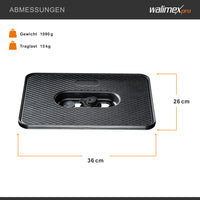 Walimex Pro Laptop Stand 140 cm - stabile e comodo supporto per proiettore e notebook con piastra per laptop + proiettore, regolabile in altezza, altezza massima 140 cm, in alluminio, con borsa