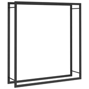 Portalegna finitura opaca 110 x 28 x 116 cm acciaio nero 02_0043745