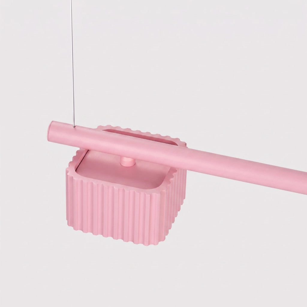 Lampadario RIFF 4 rosa Gx53