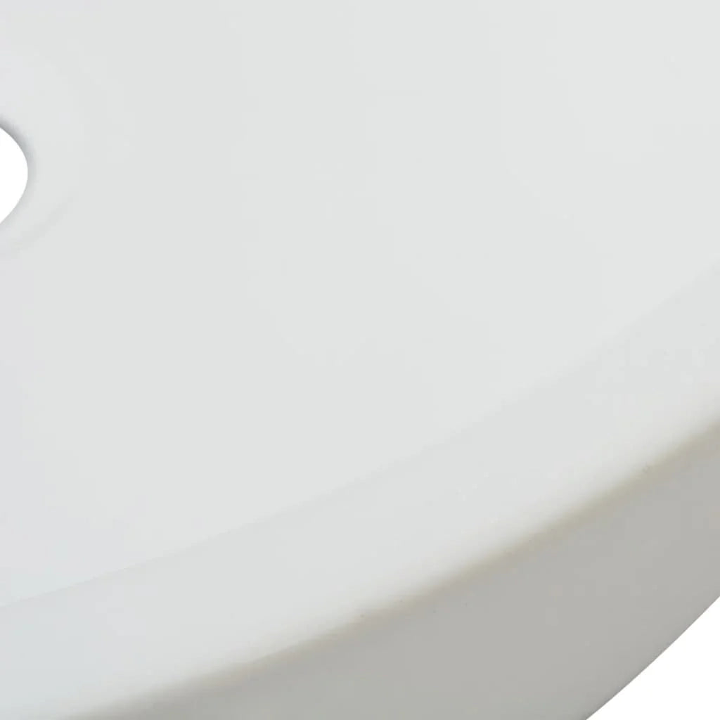 Lavandino da bagno diametro 42 cm rotondo ceramica bianca 02_0002528