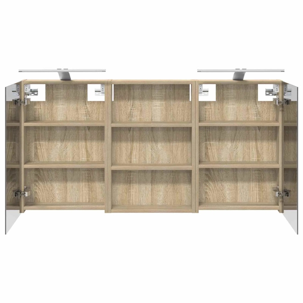 Set di Armadi da Bagno con porta 3 pcs 120 x 10,5 x 60,5 cm 3403738