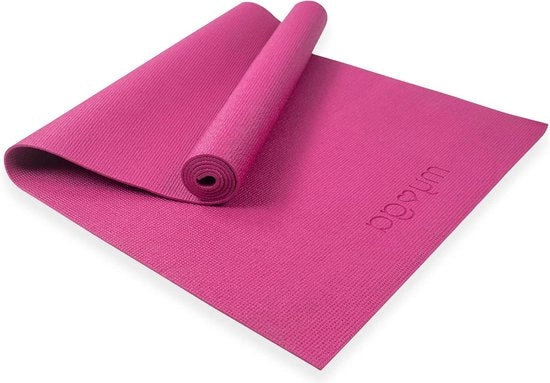Matrice Yoga Multifunzionale per Principianti - Allenamento in Casa - 173 x 61 cm - 4 mm Spessore - Blu Scuro