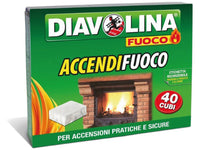 Diavolina ACCENDIFUOCO 40 cubetti - cartone esp. 48 pz.