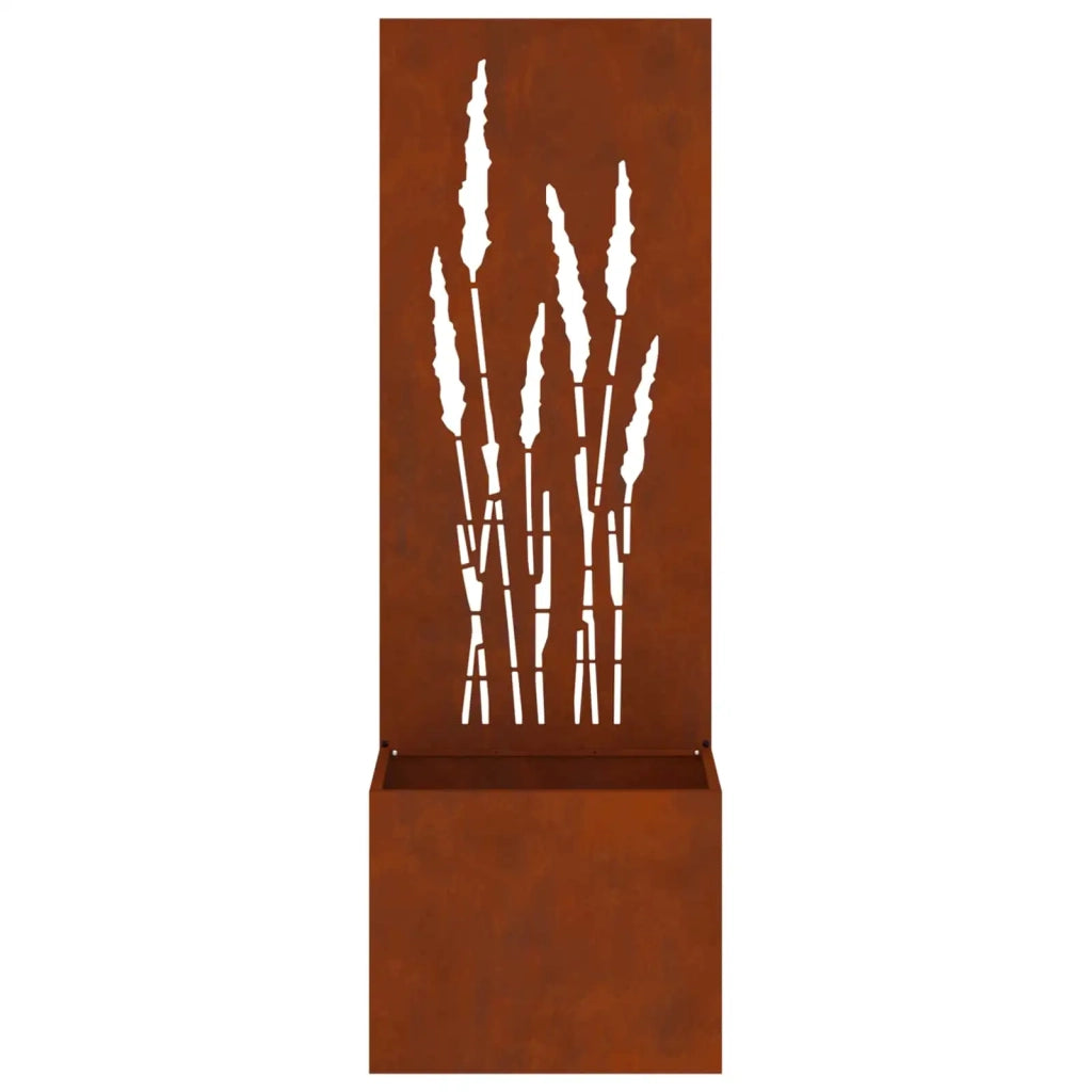Schermo per privacy in giardino Traforo Ruggine 50 x 150 cm 876468
