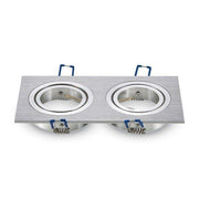 V-TAC faretto incasso soffitto 2xGU10 alluminio VT-783