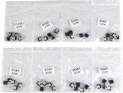 Collezione di 40 pezzi - 8 tipi - 7805 7809 7812 7815 7905 7912 7915 LM317 a 220 Transistor Assortimento Set
