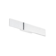 Applique Moderna Zig Zag Metallo Cromo Led 23W 3000K Luce Calda
